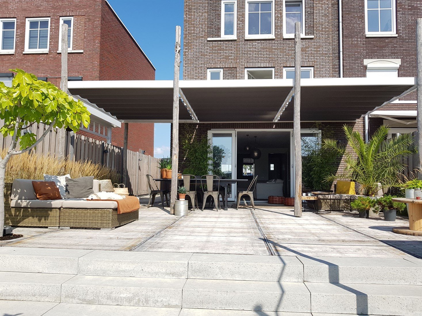 Luxxout Solem harmonica zonwering, OP MAAT TibellyXL Zand pique